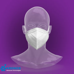 5-Layer Face Mask Made In USA - White / Black (10 pcs/pk)