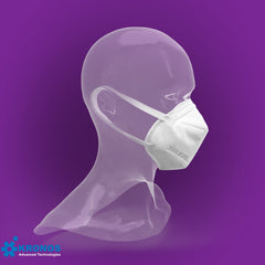 5-Layer Face Mask Made In USA - White / Black (10 pcs/pk)