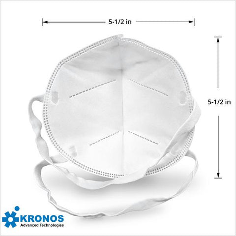 KRONOS N95 Respirator Made In USA (10 or 20 pcs/pk)