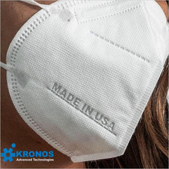 5-Layer Face Mask Made In USA - White / Black (10 pcs/pk)